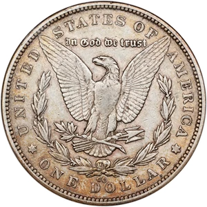 image for: 1879-CC Morgan Silver Dollar. VAM-3. Top 100 Variety. Capped Die. EF-45 (ANACS). OH.