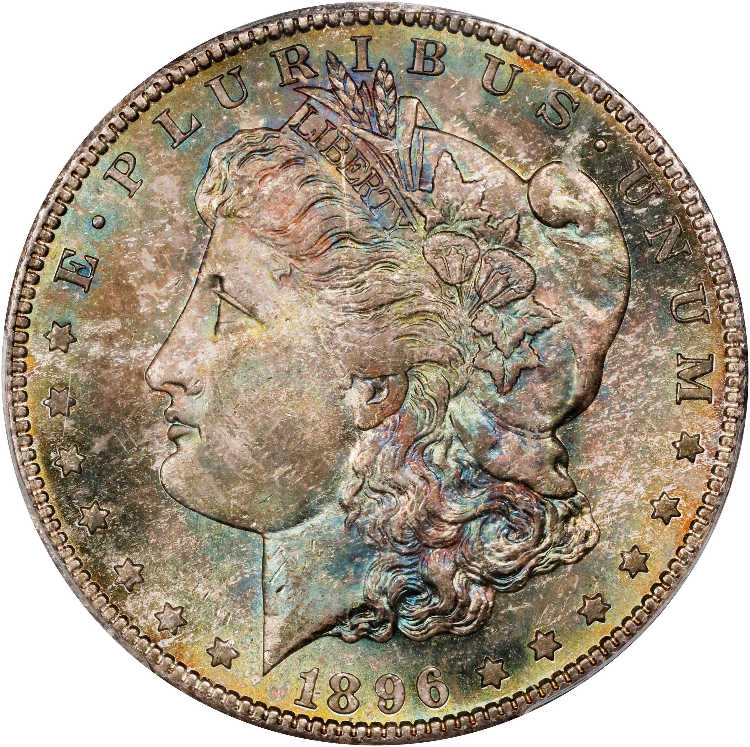 1896-S Morgan Silver Dollar. MS-65+ (PCGS).
