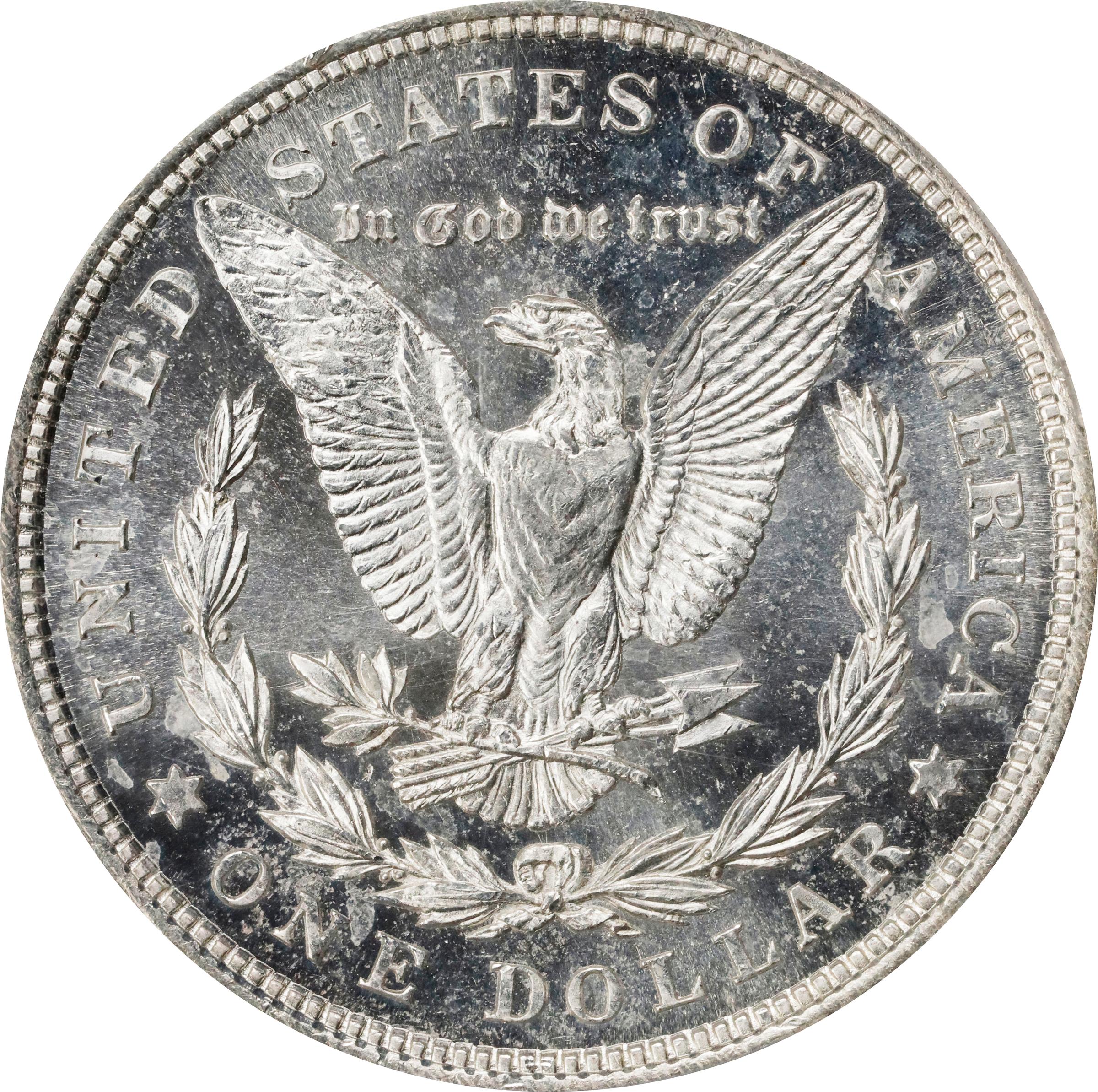 1921 $1  Morgan MS DMPL MS64 DMPL thumbnail 2
