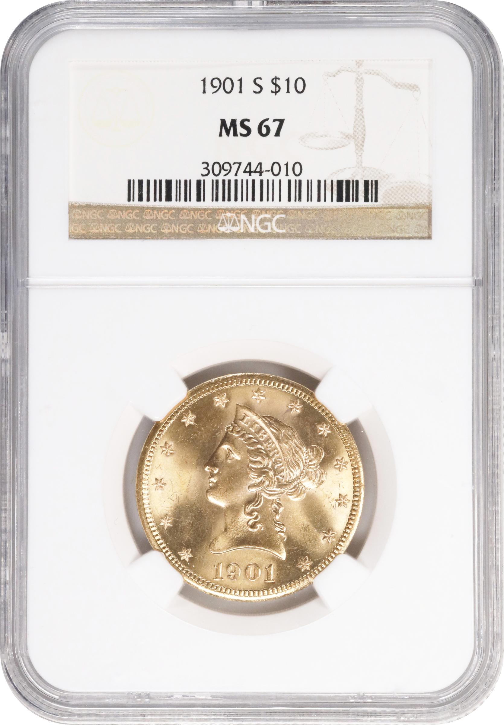 1901-S $10 MS67 thumbnail 3
