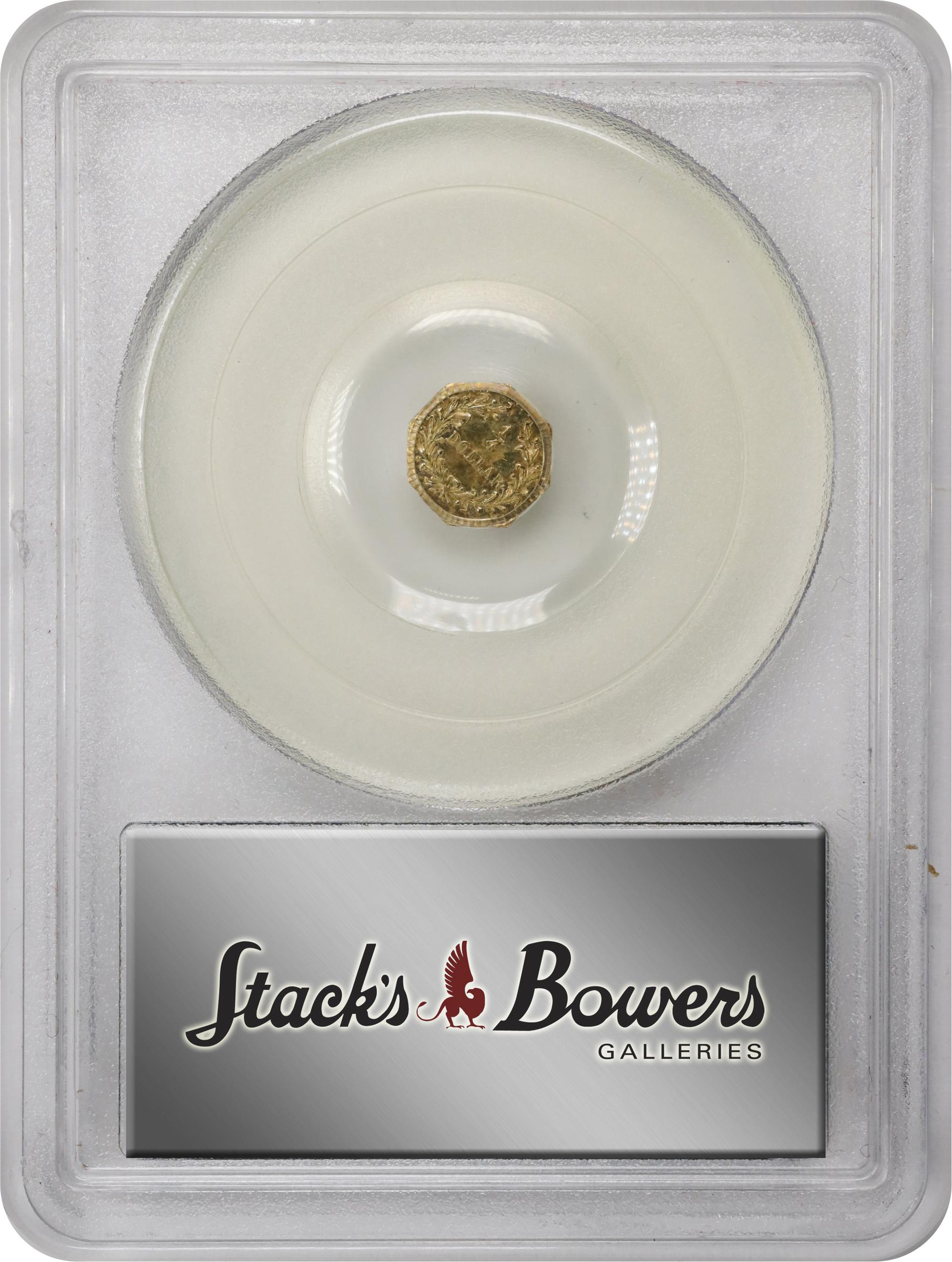 image for: 1878/6 Octagonal 25 Cents. BG-799G. Rarity-5. Indian Head. MS-64 (PCGS). OGH Generation 3.0.