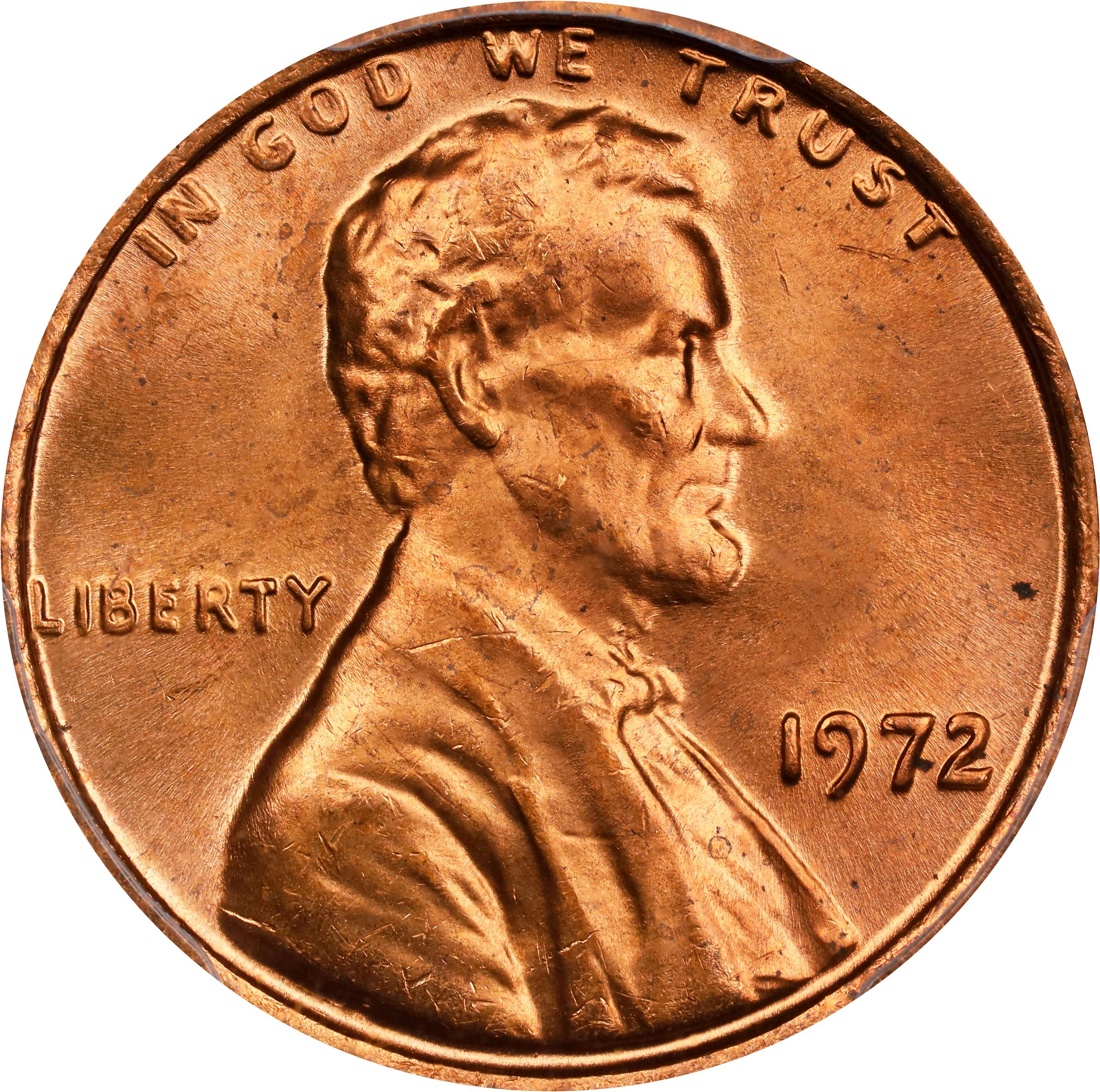 image for: 1972 Lincoln Cent. FS-108. Doubled Die Obverse. MS-65 RD (PCGS).