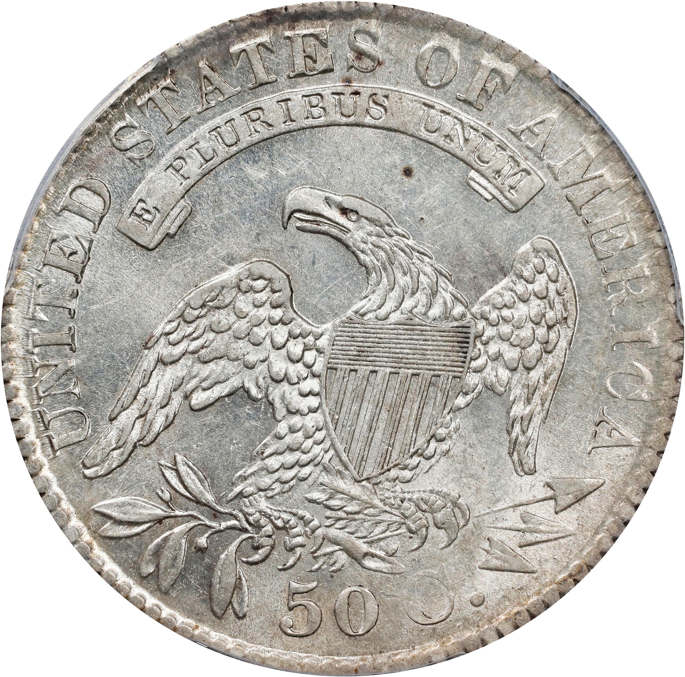image for: 1829 Capped Bust Half Dollar. O-105a. Rarity-2. Small Letters. AU-55 (PCGS).