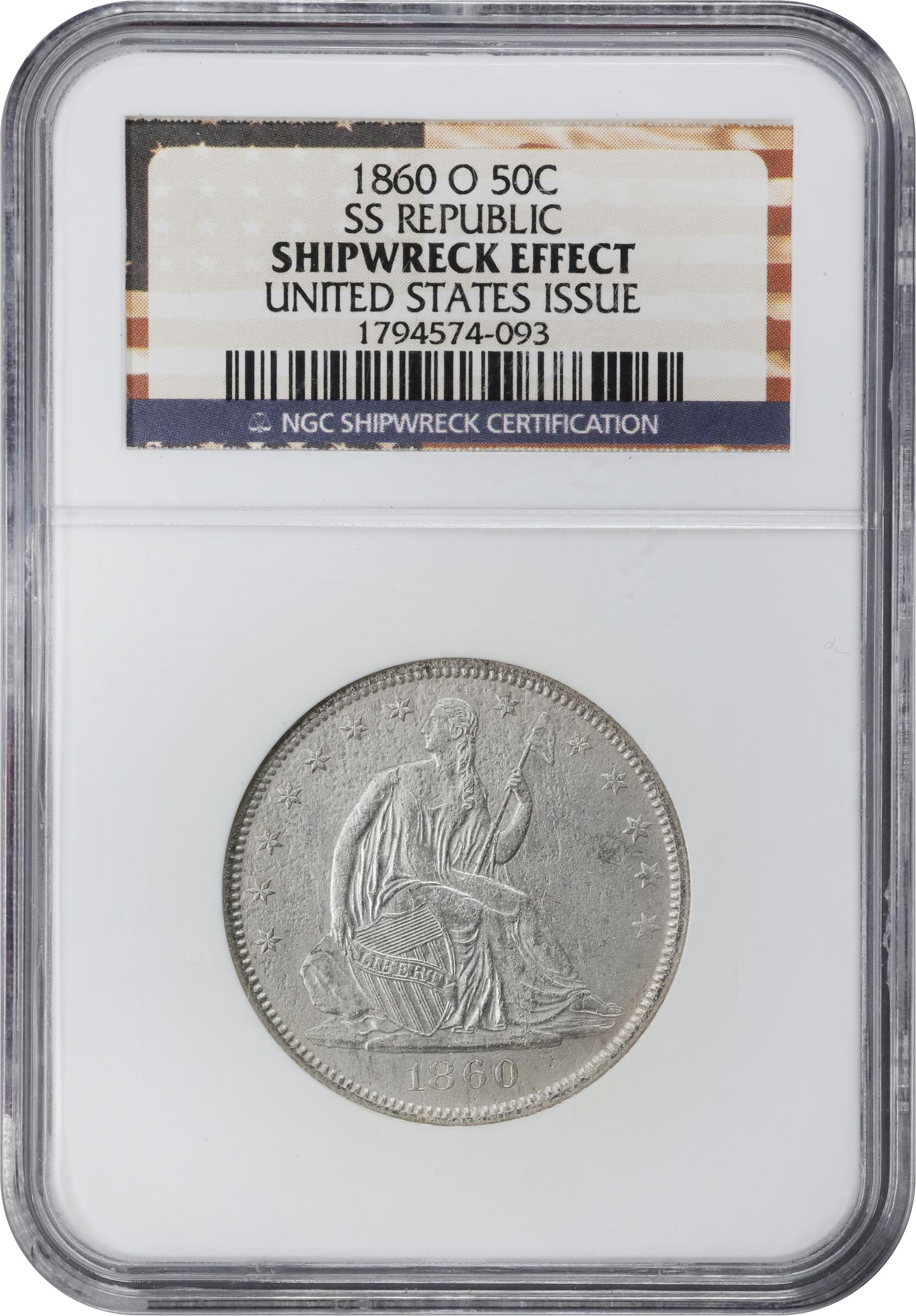 1860 O Liberty Seated Half Dollar Mint State (MS) Pricing