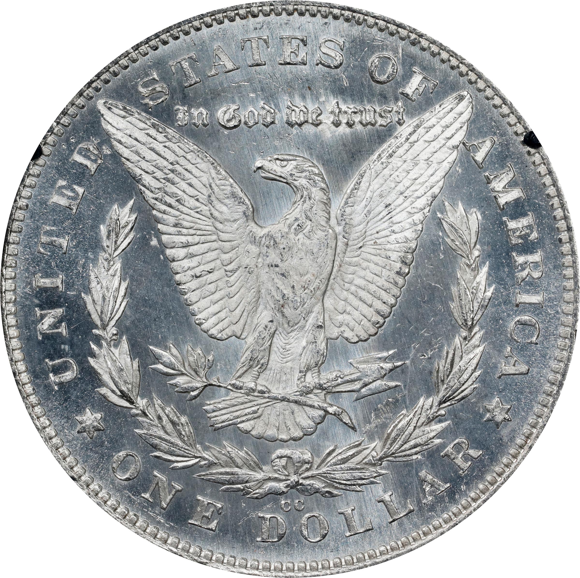 image for: 1880/79-CC GSA Morgan Silver Dollar. Reverse of 1878. VAM-4. Top 100 Variety. MS-62 PL (NGC).