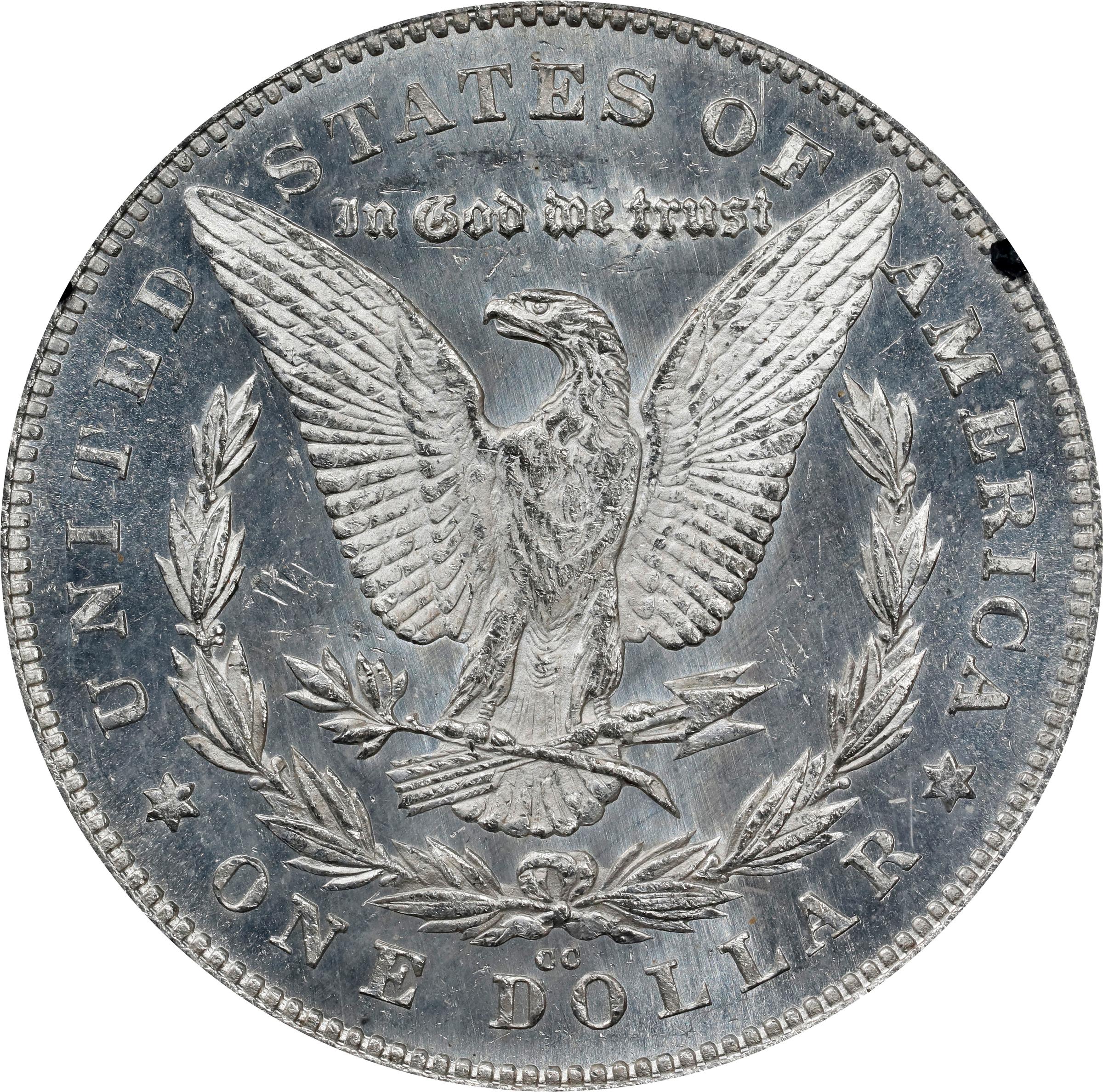 image for: 1880/79-CC GSA Morgan Silver Dollar. Reverse of 1878. VAM-4. Top 100 Variety. MS-60 PL (NGC).