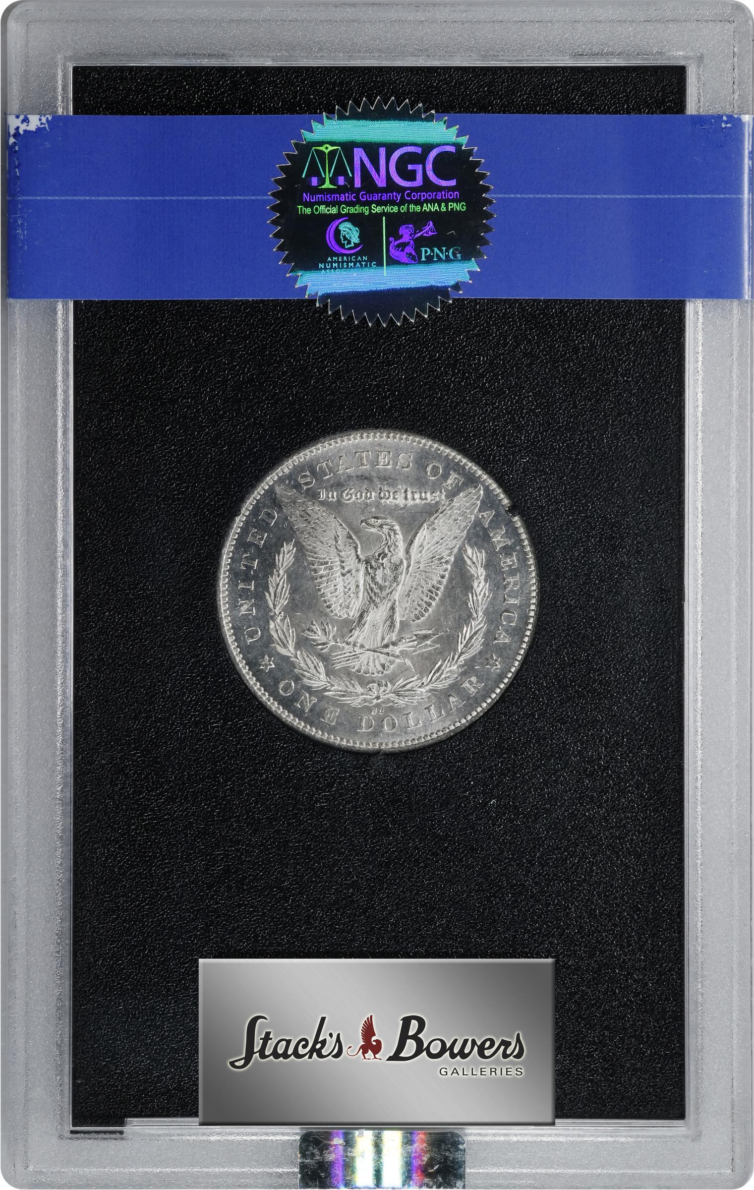 image for: 1880/79-CC GSA Morgan Silver Dollar. Reverse of 1878. VAM-4. Top 100 Variety. MS-60 PL (NGC).