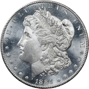 image for: 1884-CC GSA Morgan Silver Dollar. MS-64 PL (NGC).