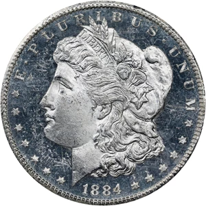 image for: 1884-CC GSA Morgan Silver Dollar. MS-63 DPL (NGC). CAC.