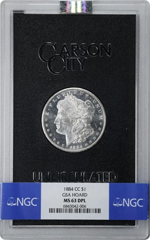 image for: 1884-CC GSA Morgan Silver Dollar. MS-63 DPL (NGC).