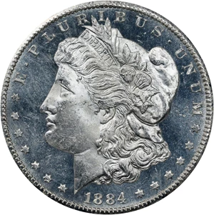 image for: 1884-CC GSA Morgan Silver Dollar. MS-63 DPL (NGC).