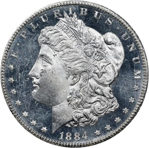 image for: 1884-CC GSA Morgan Silver Dollar. MS-63 PL (NGC).