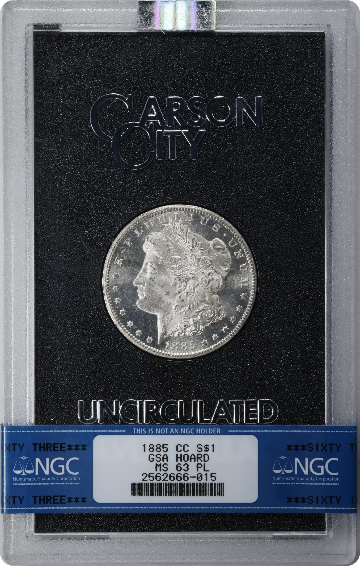 image for: 1885-CC GSA Morgan Silver Dollar. MS-63 PL (NGC).