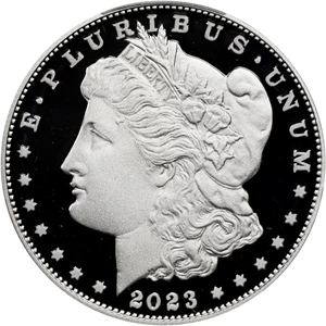 image for: 2023-S Silver Dollar Anniversary Coin. Morgan. Proof-70 Deep Cameo (PCGS).