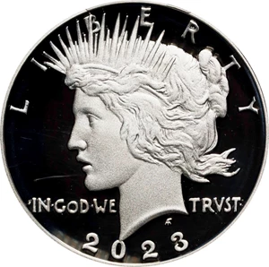 image for: 2023-S Silver Dollar Anniversary Coin. Peace. Proof-70 Deep Cameo (PCGS).