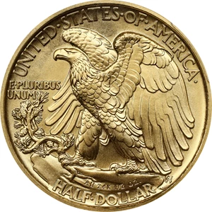 image for: 2016-W 100th Anniversary Walking Liberty Half Dollar. Gold. First Strike. Specimen-70 (PCGS).