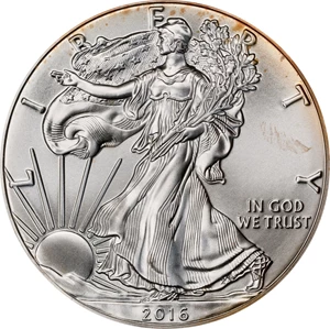 image for: 2016 Silver Eagle. First Strike. 30th Anniversary. MS-70 (PCGS).