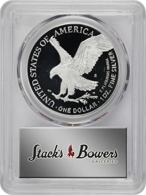 image for: 2021-S Silver Eagle. Type II, Eagle Landing. First Strike. Proof-70 Deep Cameo (PCGS).