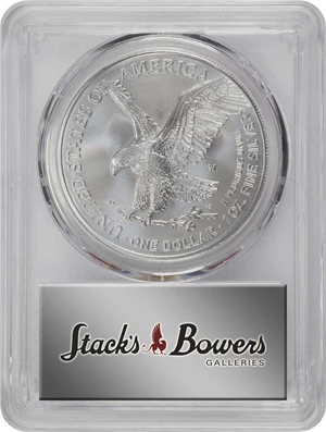 image for: 2021-W Silver Eagle. Type II, Eagle Landing. Burnished. Specimen-70 (PCGS).