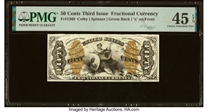 image for: Fr. 1369 50¢ Third Issue Justice PMG Choice Extremely Fine 45 EPQ....