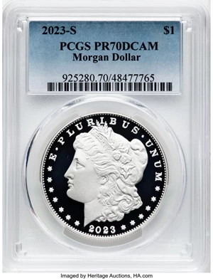 image for: 2023-S $1 Morgan Dollar PR70 Deep Cameo PCGS....