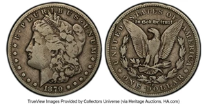 image for: 1879-CC $1 Capped Die, VAM-3, VG10 PCGS. A Top 100 Variety....