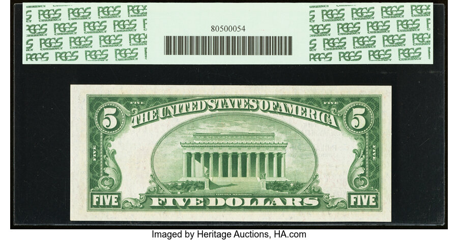 image for: Fr. 1850-C $5 1929 Federal Reserve Bank Note. PCGS Gem New 65PPQ....