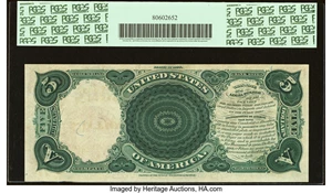 image for: Fr. 73 $5 1880 Legal Tender PCGS Apparent Extremely Fine 45....