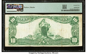 image for: Yreka, CA - $10 1902 Plain Back Fr. 631 The First National Bank Ch. # 10731 PMG Very Fine 25....