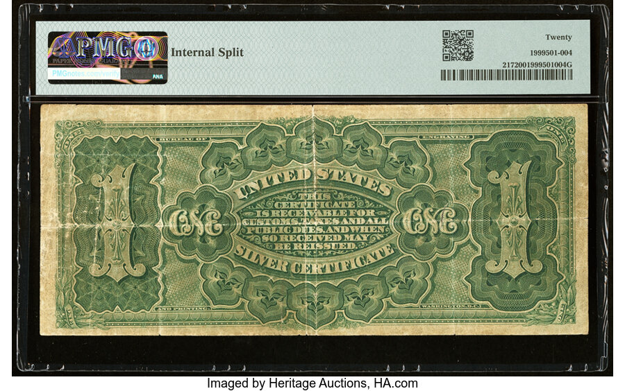 image for: Fr. 217 $1 1886 Silver Certificate PMG Very Fine 20....