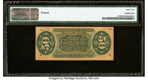 image for: Fr. 1370 50¢ Third Issue Justice PMG Uncirculated 62....
