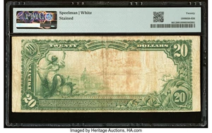 image for: Dallas, TX - $20 1902 Plain Back Fr. 661 The Mercantile National Bank Ch. # 12707 PMG Very Fine 20....