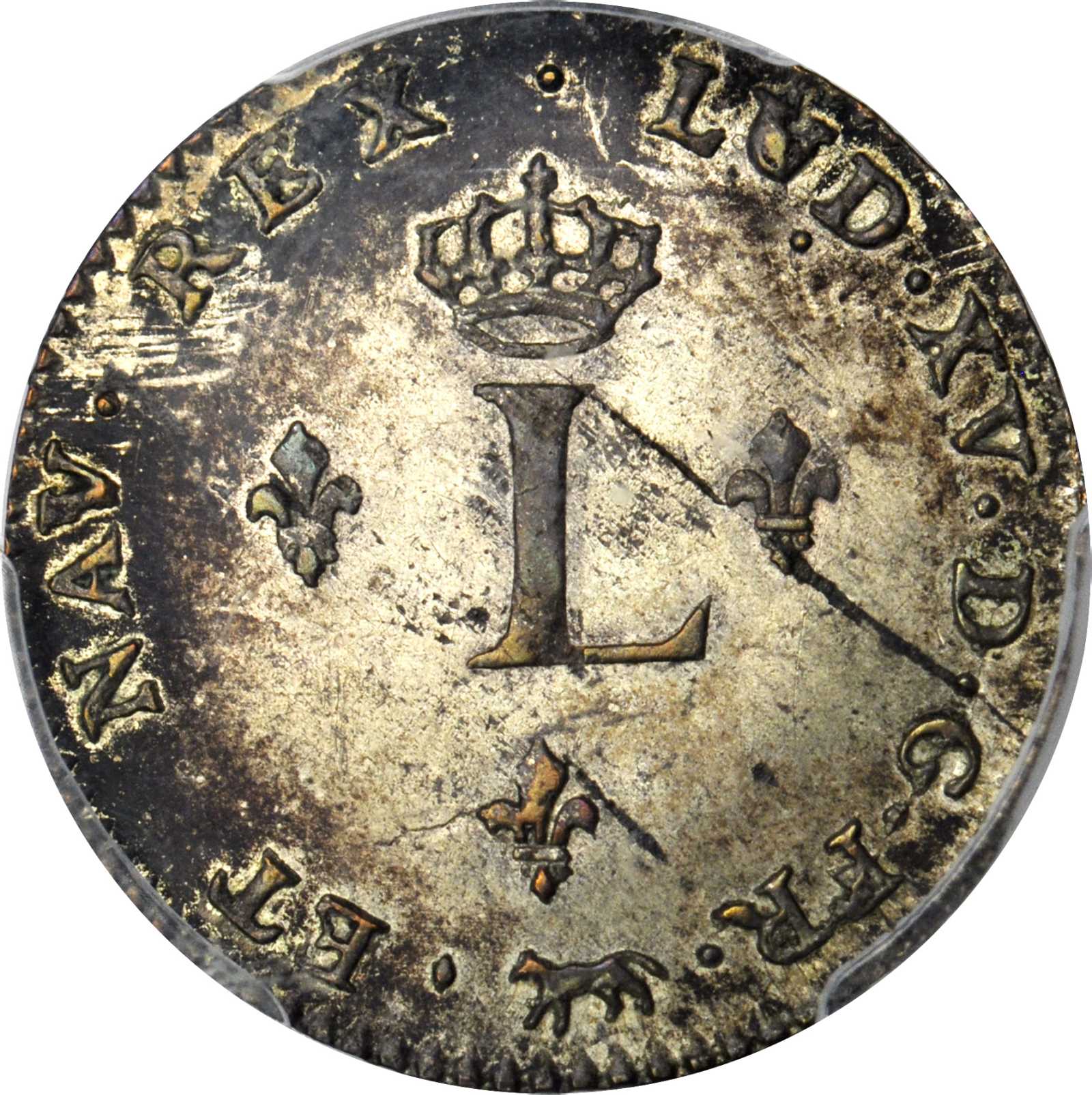 image for: 1741-A Sou Marque. Paris Mint. Vlack-20a. Rarity-5. Second Semester. MS-63 (PCGS).
