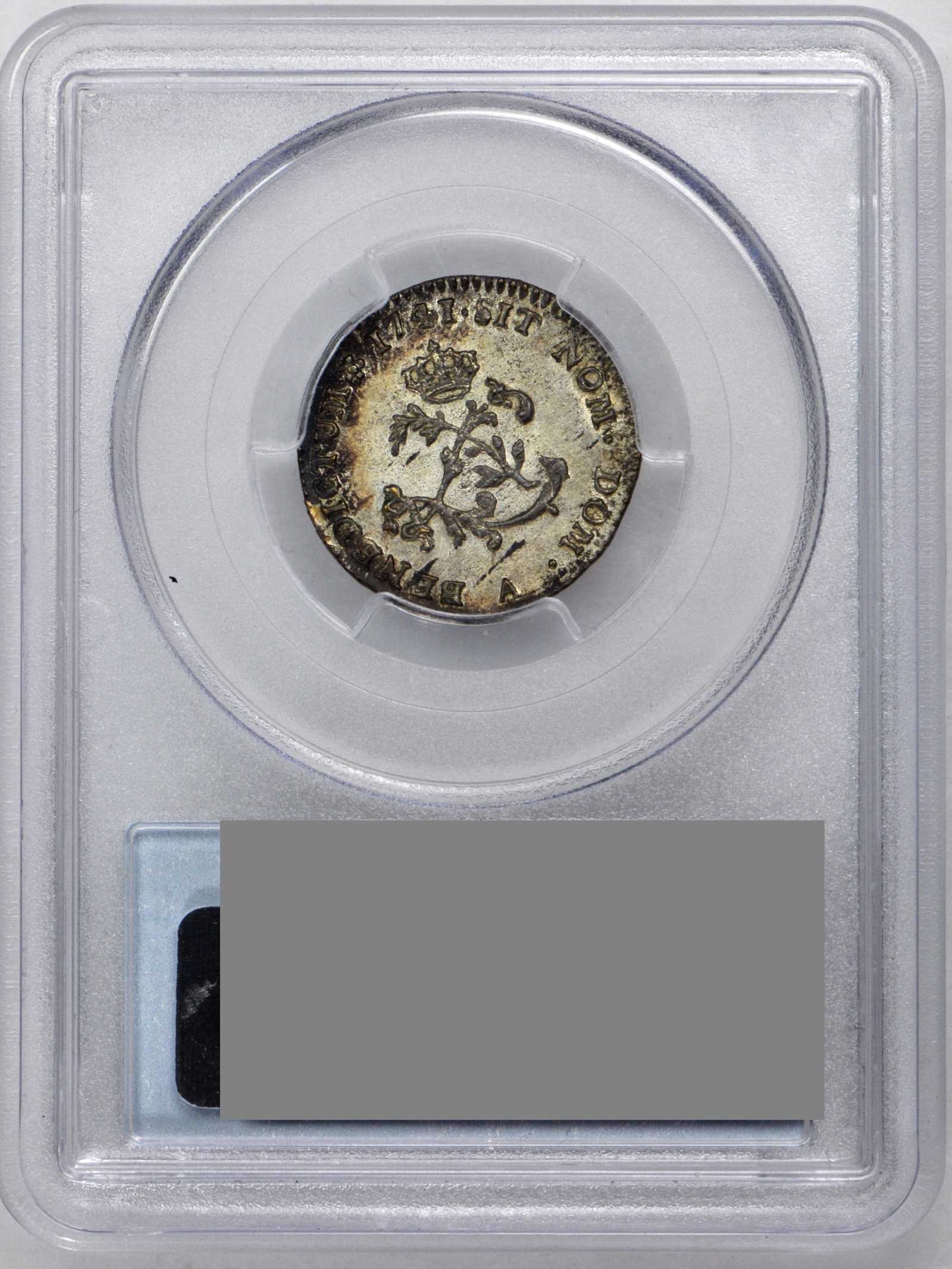 image for: 1741-A Sou Marque. Paris Mint. Vlack-20a. Rarity-5. Second Semester. MS-63 (PCGS).