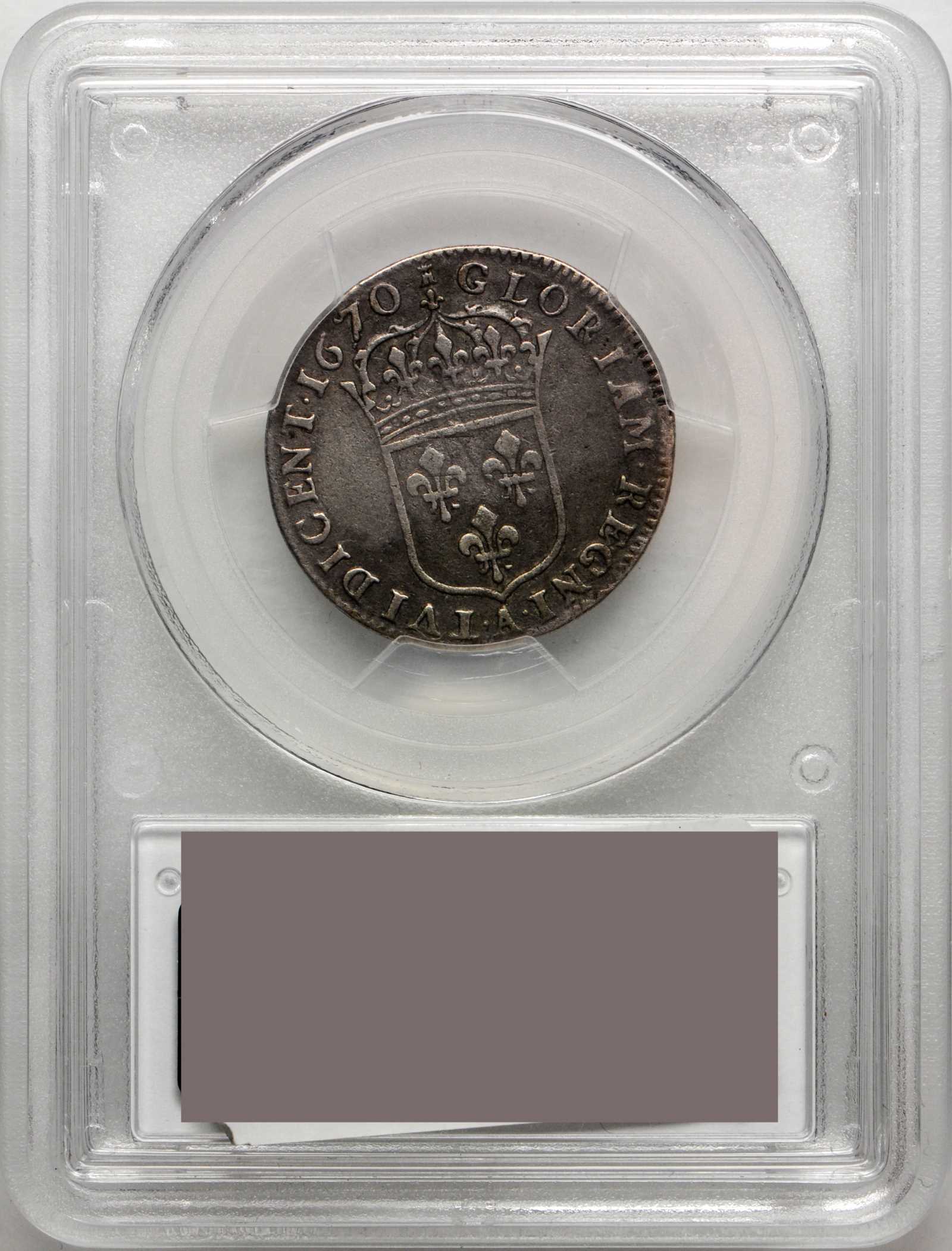 image for: 1670-A 15 Sols. Paris Mint. Hodder-4. VF-35 (PCGS). CAC.