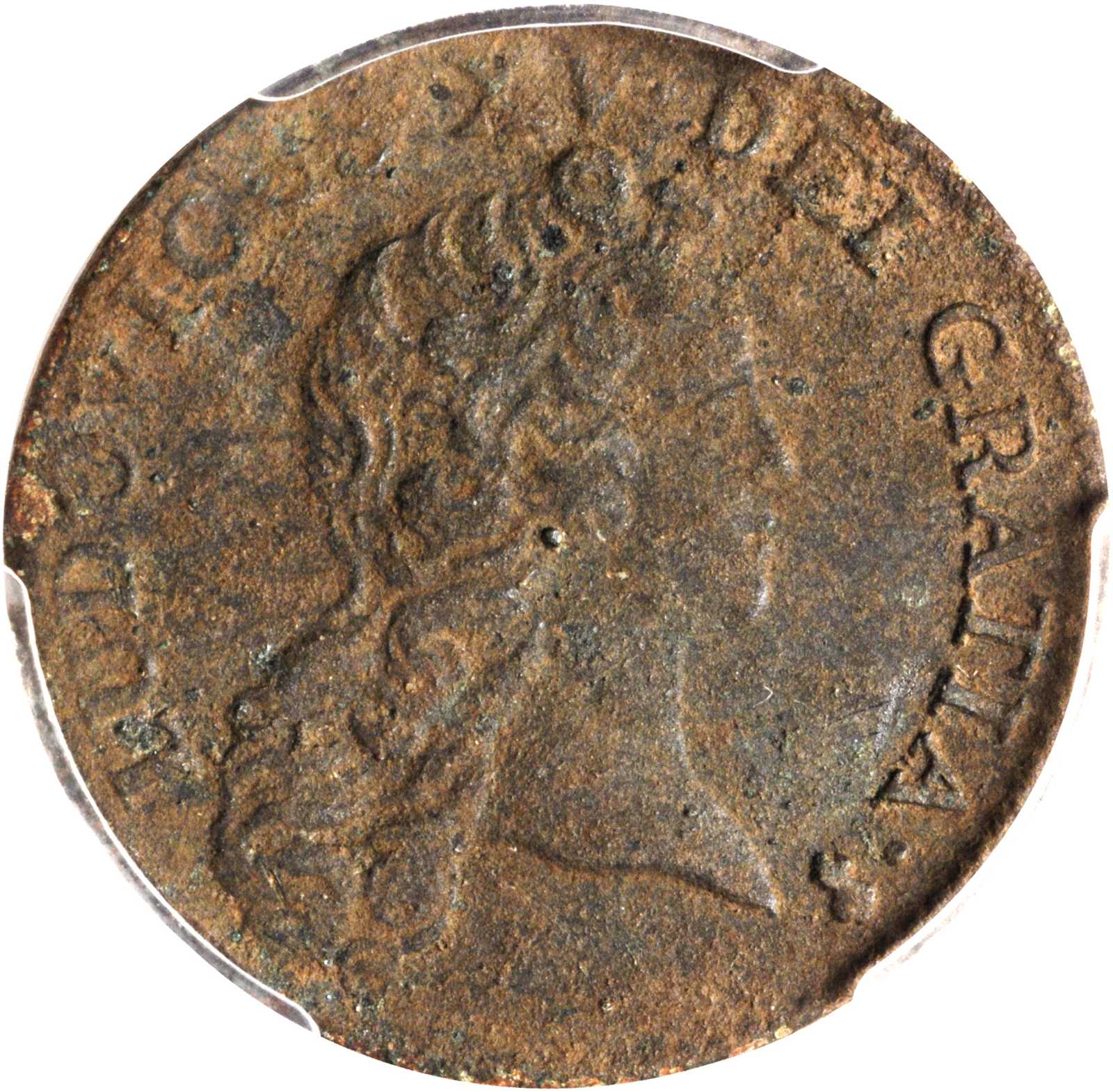 image for: 1720-A Demi-Sol, or 6 Deniers. Paris Mint. EF Details--Environmental Damage (PCGS). Secure Holder.