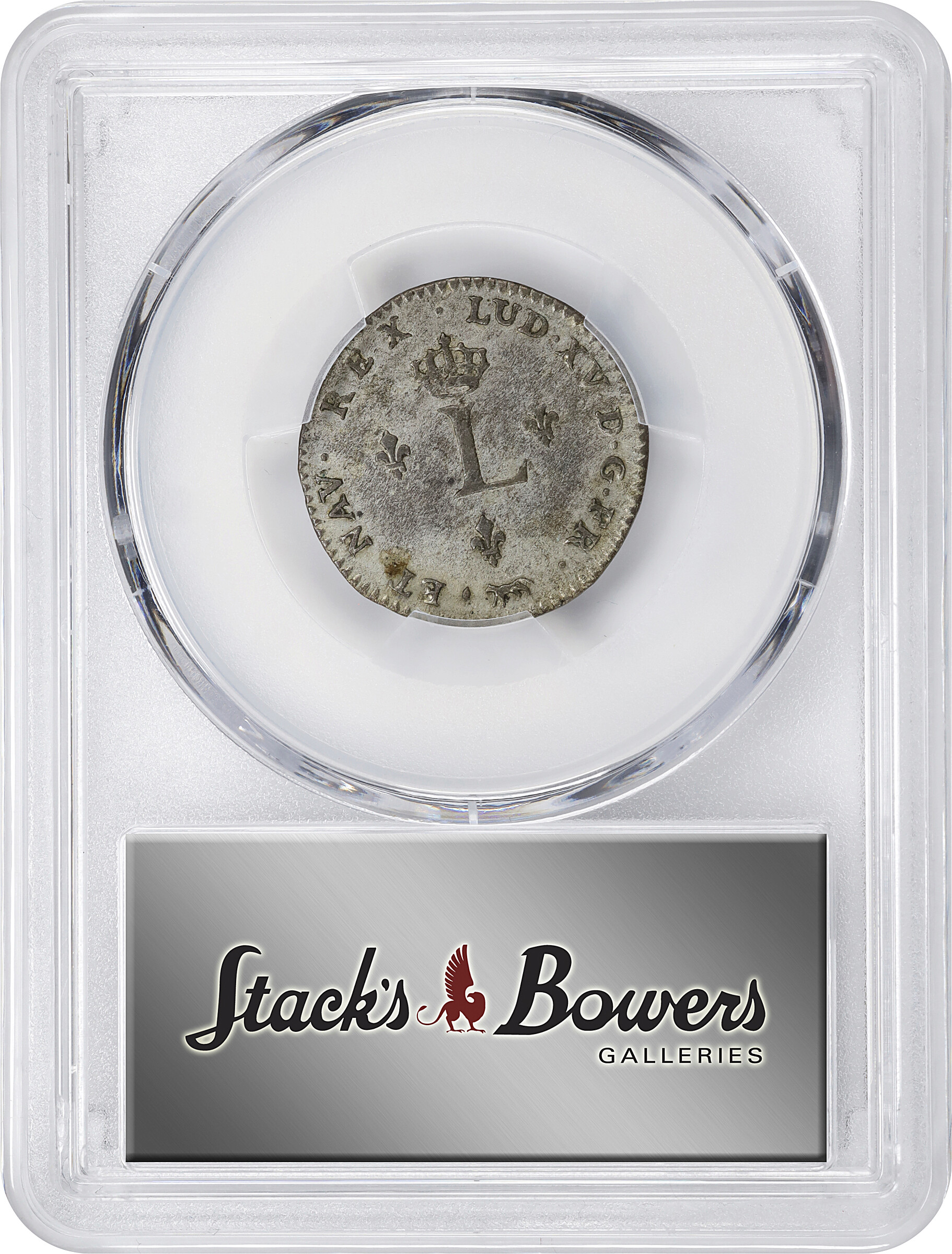 image for: 1741-A Sou Marque. Paris Mint. Vlack-20. Rarity-1. First Semester. AU-58 (PCGS).