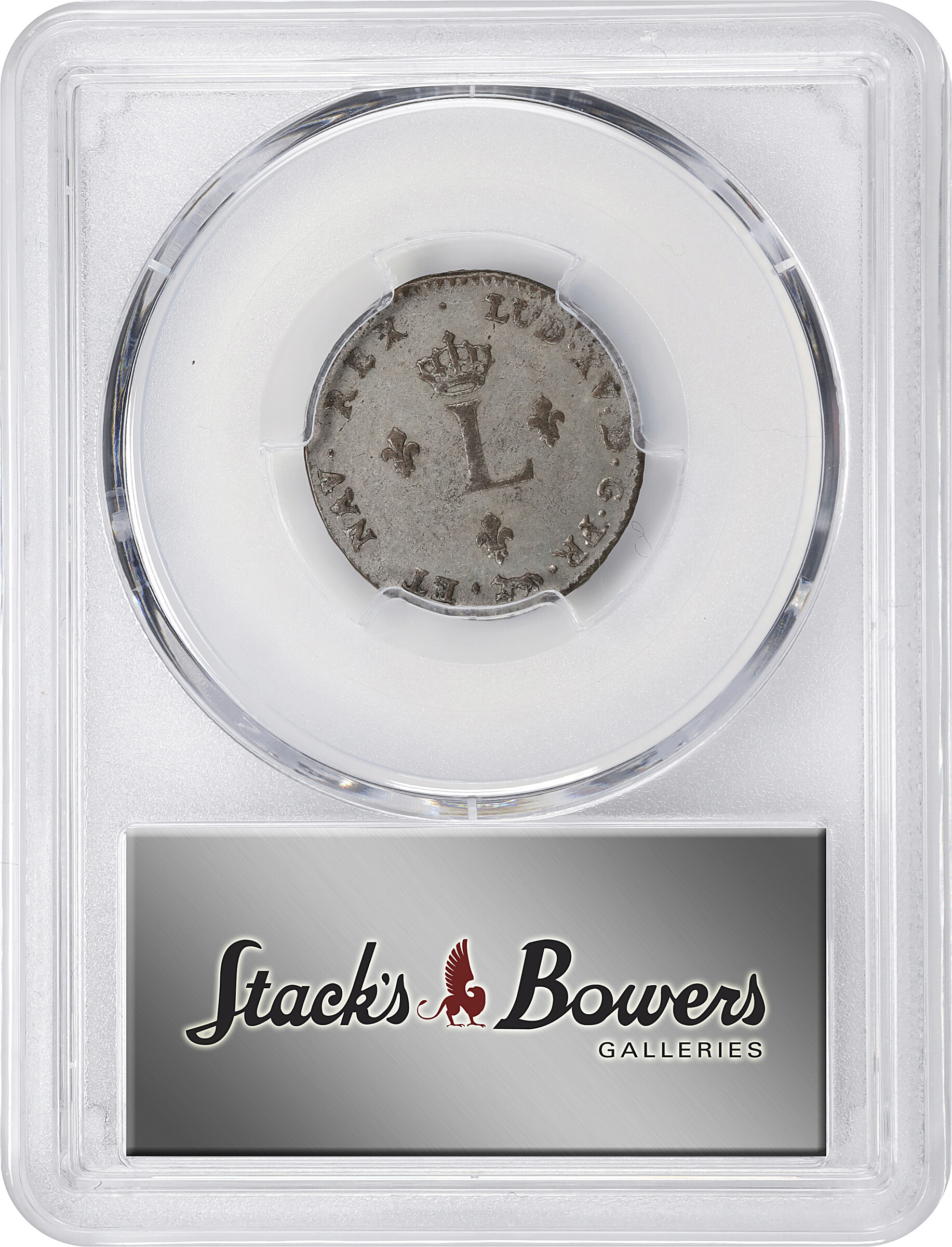 image for: 1747/3-A Sou Marque. Paris Mint. Vlack-26b. Unique. First Semester. AU-58+ (PCGS).