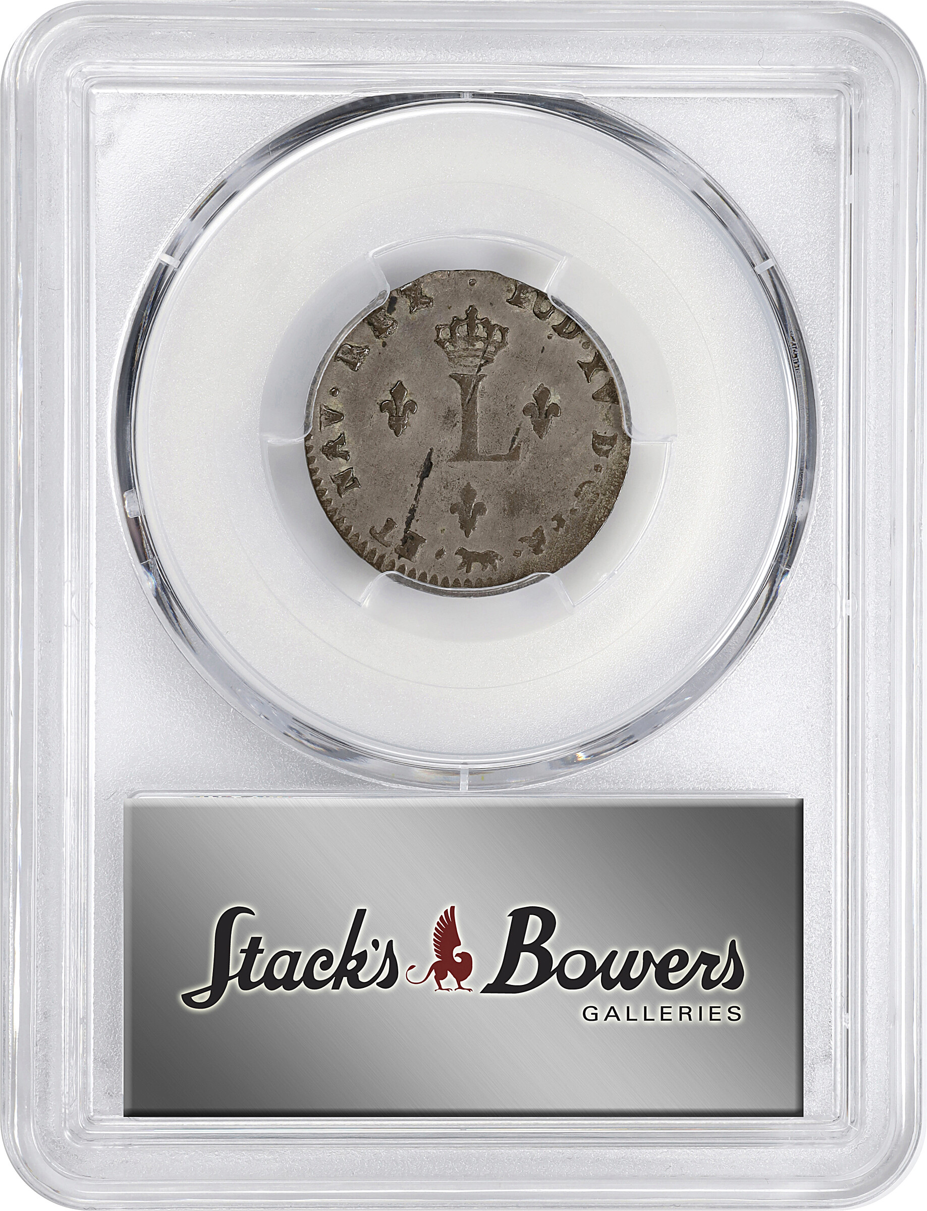 image for: 1750-A Sou Marque. Paris Mint. Vlack-30a. Rarity-5. Second Semester. AU-53 (PCGS).