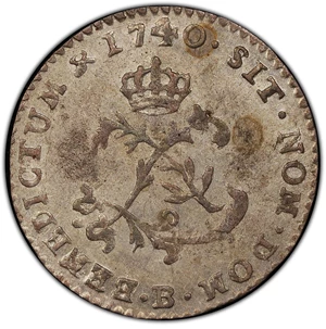 image for: 1740-B Sou Marque. Rouen Mint. Vlack-51. Rarity-3. AU-55 (PCGS).
