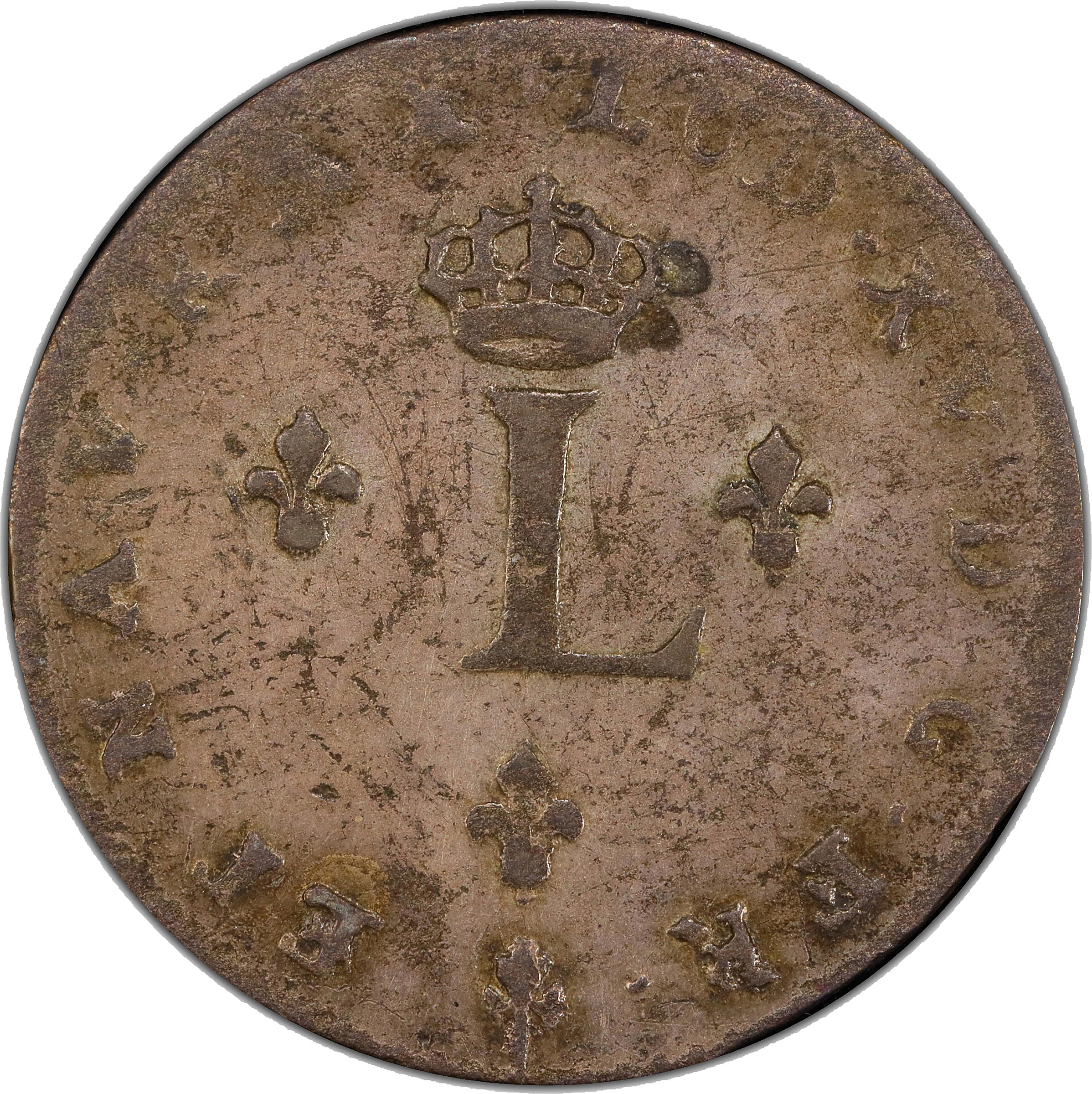 image for: 1739-O Sou Marque. Riom Mint. Vlack-154a. Rarity-8. VF-35 (PCGS).