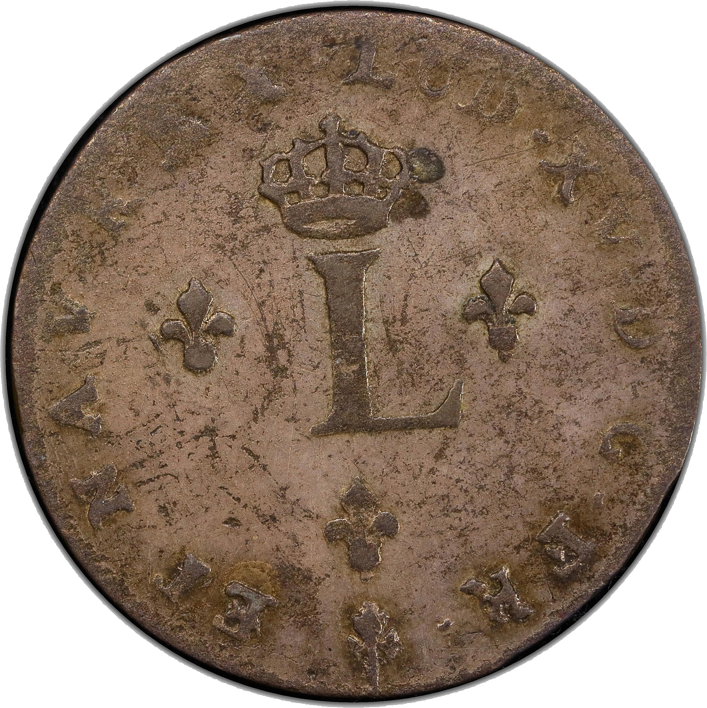 image for: 1739-O Sou Marque. Riom Mint. Vlack-154a. Rarity-8. VF-35 (PCGS).