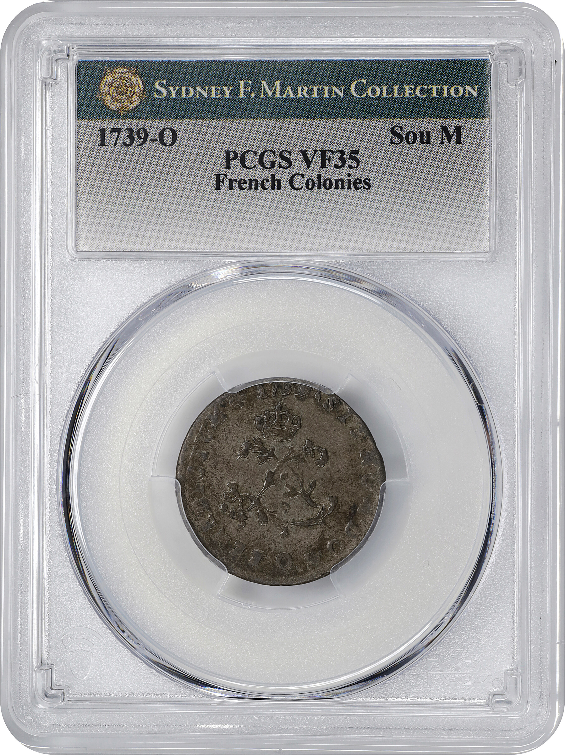 image for: 1739-O Sou Marque. Riom Mint. Vlack-154a. Rarity-8. VF-35 (PCGS).