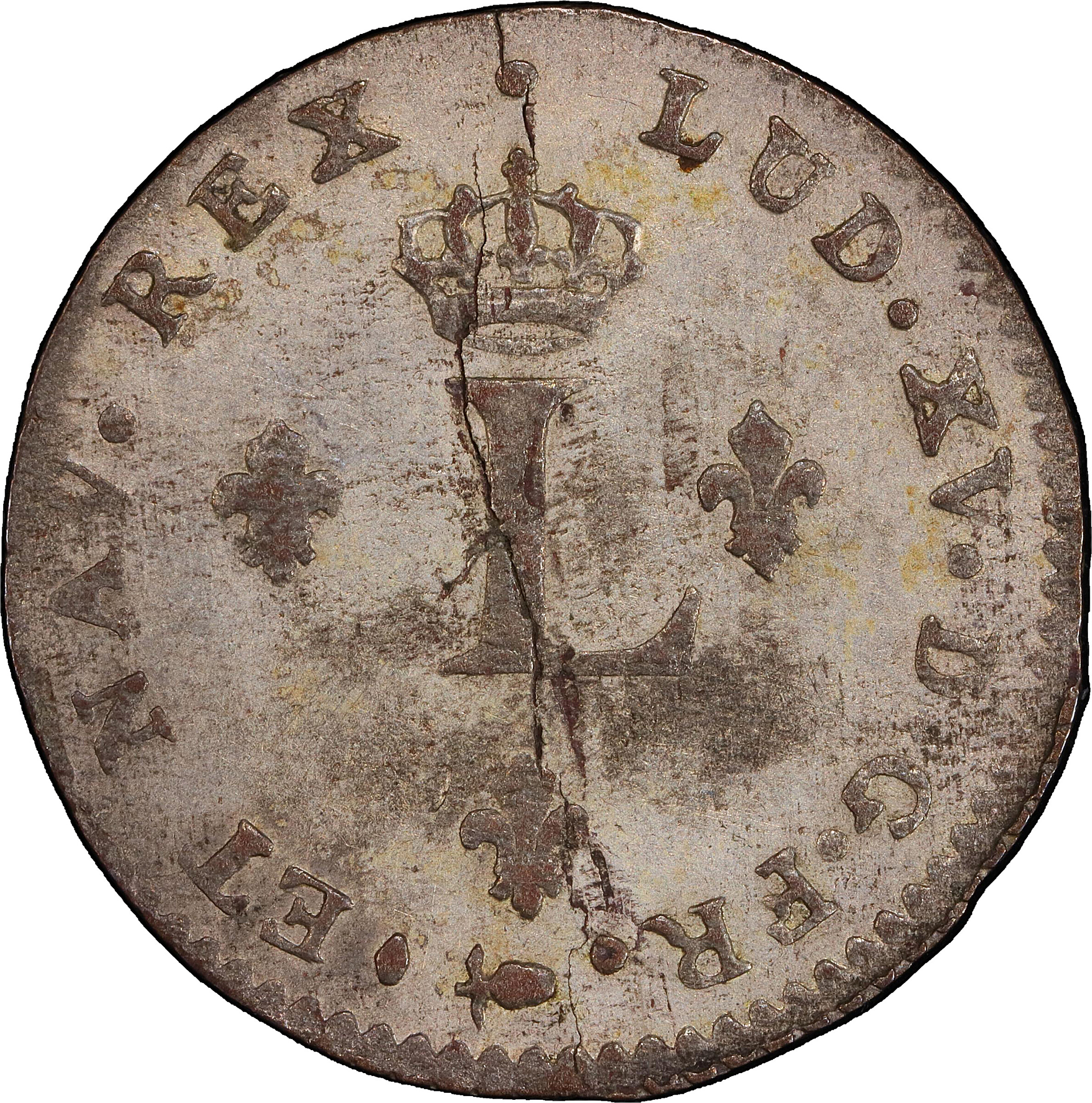 image for: 1739-S Sou Marque. Reims Mint. Vlack-180. Rarity-6. AU-55 (PCGS).