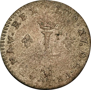 image for: 1739-R Sou Marque. Orleans Mint. Vlack-175. Rarity-4. Very Fine, Environmental Damage.