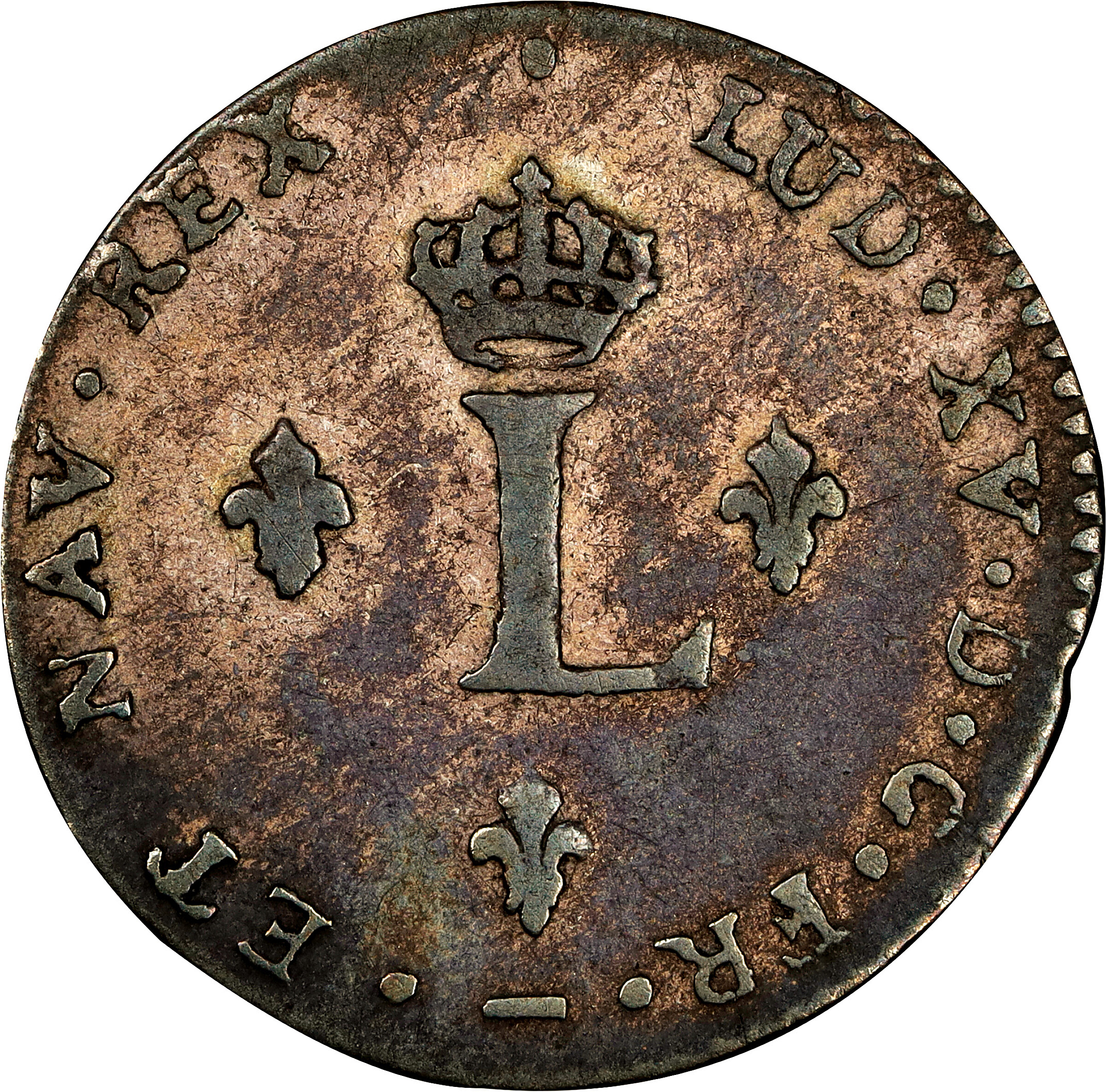 image for: 1739-W Sou Marque. Lille Mint. Vlack-200. Rarity-2. Choice Very Fine.