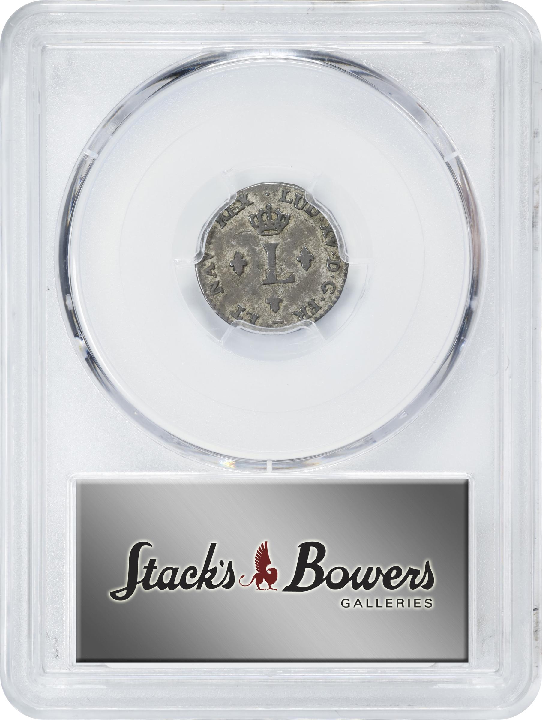 image for: 1740-W Half Sou Marque. Lille Mint. Vlack-316. Rarity-1. EF-40 (PCGS).
