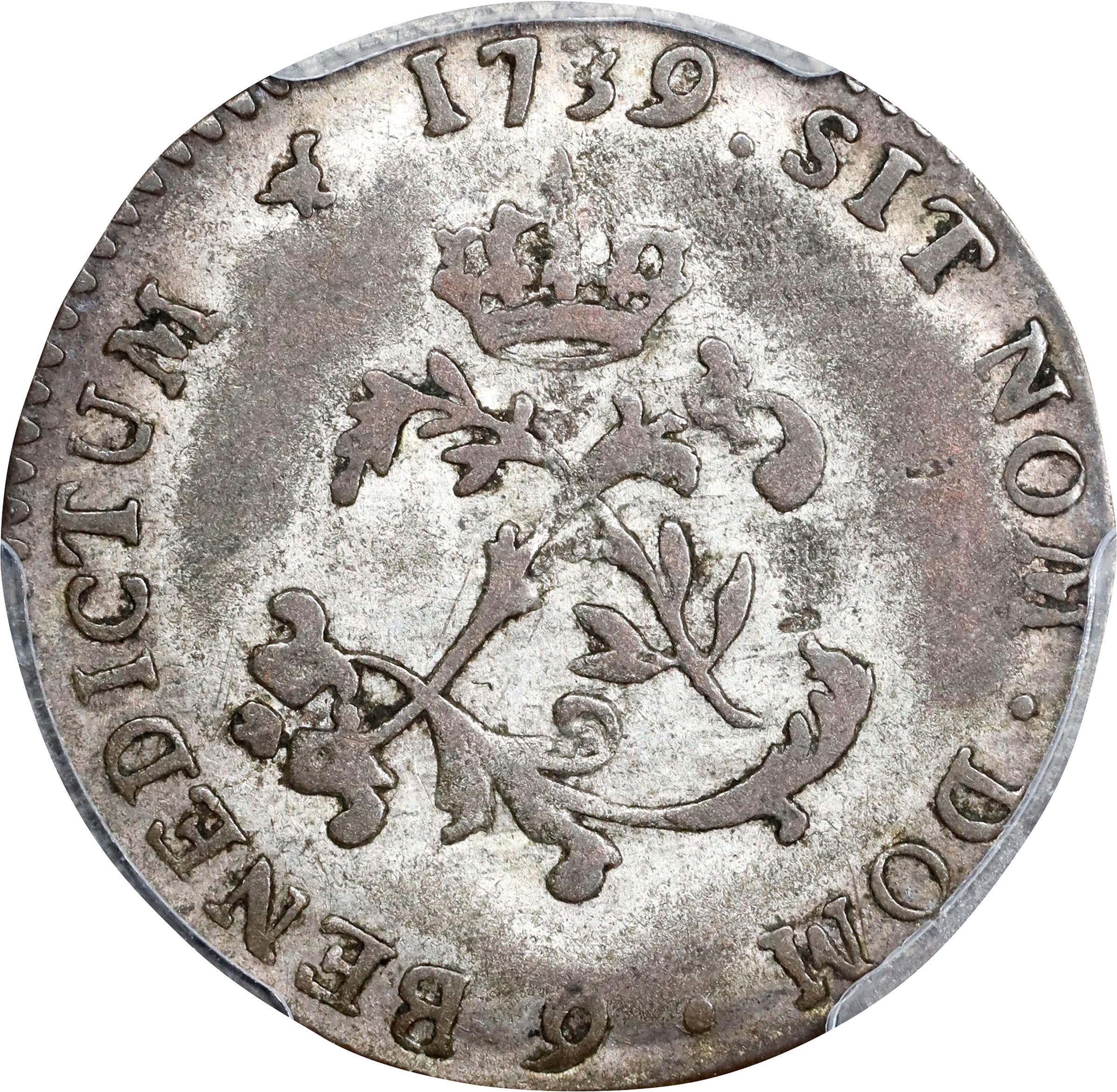 image for: 1739-9 Sou Marque. Rennes Mint. Vlack-225. Rarity-6. VF-35 (PCGS).