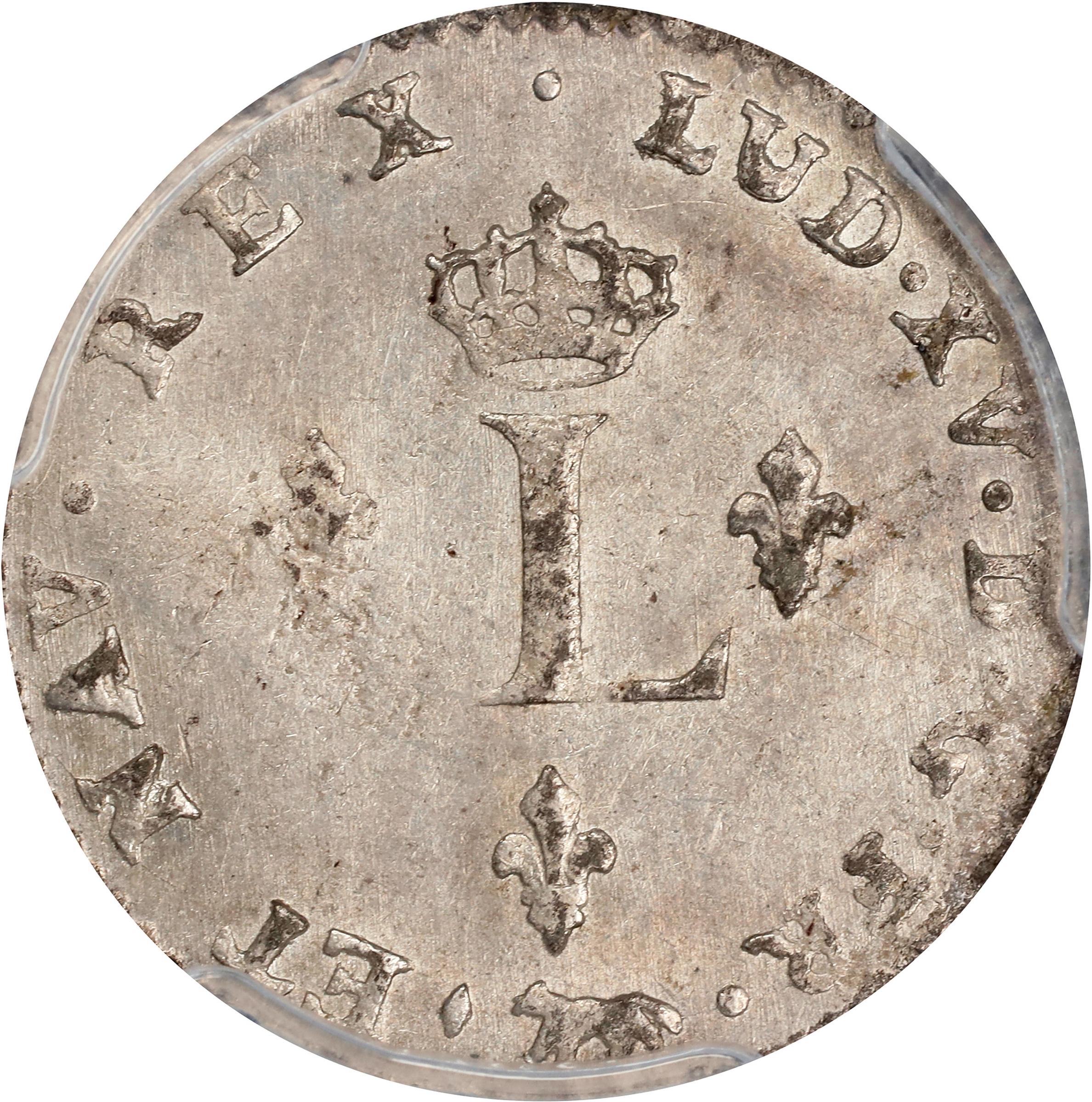 image for: 1752-A Sou Marque. Paris Mint. Vlack-32. Rarity-8. First Semester. MS-63 (PCGS).