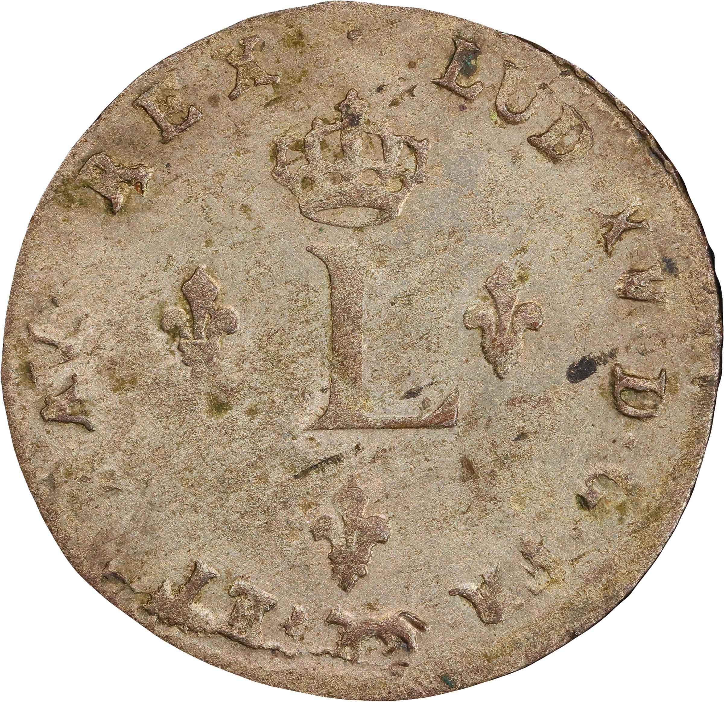 image for: 1750-A Sou Marque. Paris Mint. Vlack-30a. Rarity-5. Second Semester. MS-62 (PCGS).